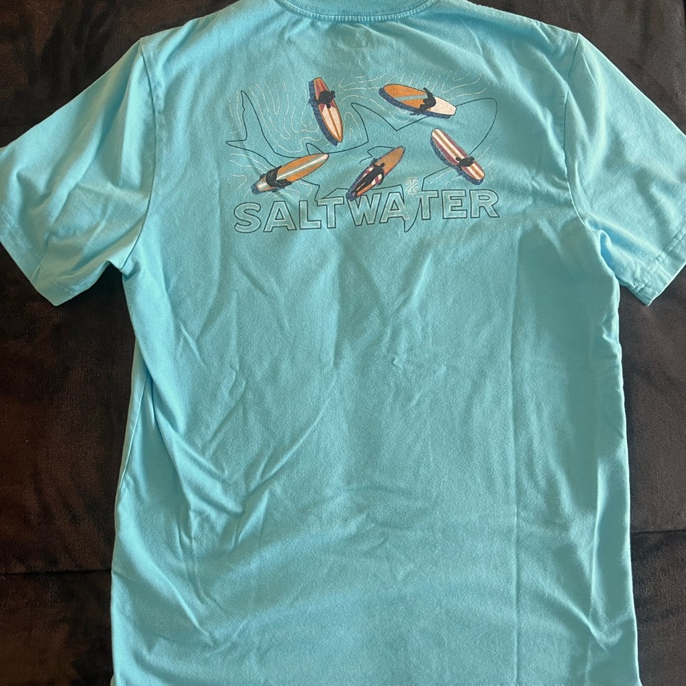 Blue Saltwater Graphic T-Shirt
